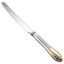 Серебряный нож столовый Ампир с позолотой 930373-1